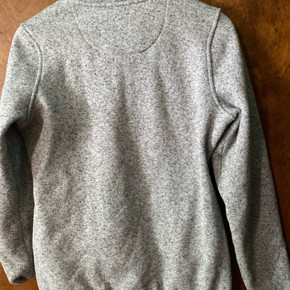 Ll Bean Medium Grey Pullover With Front Pocket - image 6